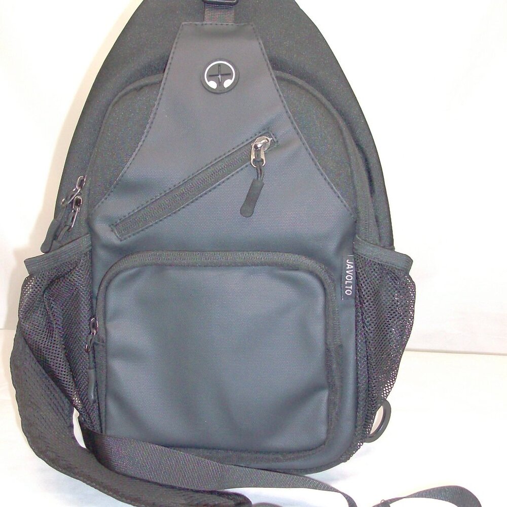 Vintage Javolto Crossbody Sling backpack/bag in Black